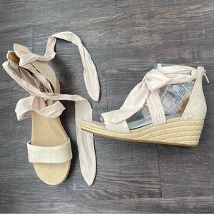 UGG Nude Wedge Heels - Size: 10